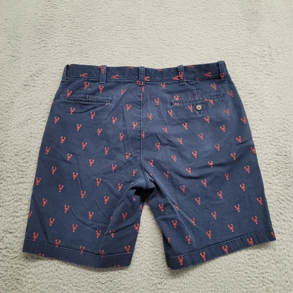 J. Crew Shorts Mens 34 Blue‎ Lobsters All Over Print 9